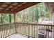 View from back deck overlooking lush greenery and trees at 618 Old Doss Dr, Canton, GA 30115