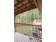 View from back deck overlooking lush greenery and trees at 618 Old Doss Dr, Canton, GA 30115
