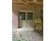 Brick patio with door entrance to the house at 618 Old Doss Dr, Canton, GA 30115