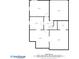 Detailed floorplan showing the layout of the ground level with rooms, garage, storage, and hall at 2003 Haley Walk, Woodstock, GA 30188