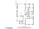 Floorplan showcasing the layout of the house with living room, dining area, kitchen, and bedrooms at 2003 Haley Walk, Woodstock, GA 30188