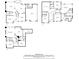 Multi-level floor plan revealing layout of each floor, including rooms and measurements in this residence at 6009 Castleton Mnr, Cumming, GA 30041