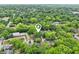 Aerial view showcasing the home's location surrounded by lush greenery at 34 Clifton Se St, Atlanta, GA 30317