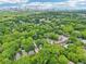 Wide aerial view showcasing the property's proximity to the city and surrounding green spaces at 34 Clifton Se St, Atlanta, GA 30317