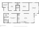 Floor plan showcasing the layout with a large kitchen, primary bedroom with bath, and living spaces at 34 Clifton Se St, Atlanta, GA 30317