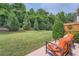 Beautiful backyard with well-maintained lawn, complemented by patio seating and lush landscaping at 351 Gaines St, Marietta, GA 30060