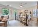 Cozy main bedroom with iron bed frame, neutral colors and great natural light at 351 Gaines St, Marietta, GA 30060