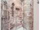 Modern shower featuring tile walls, sleek fixtures, and a convenient built-in niche at 351 Gaines St, Marietta, GA 30060