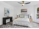 Main bedroom with a large window and desk at 845 Heritage Dr, Stone Mountain, GA 30088