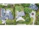An aerial view of this beautiful estate home with a large landscaped yard at 22 Mount Paran Rd, Atlanta, GA 30327