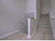 Interior view of a staircase with carpeted steps at 48 Deer Pl, Villa Rica, GA 30180