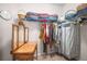 Walk-in closet with ample storage space and a dressing table at 7994 Larksview Dr, Fairburn, GA 30213