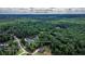 An aerial view of a home in Social Circle, GA, nestled in a lush, green landscape, approximately 3 miles from downtown at 1056 Riverstone Dr, Social Circle, GA 30025