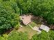 Aerial view of house with yard and carport at 500 Nolan Rd, Carrollton, GA 30116