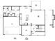 Layout of the first floor featuring a kitchen, garage, and living area at 16 Deer Place, Villa Rica, GA 30180