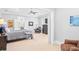 Spacious main bedroom with sitting area, ceiling fan, and ensuite bathroom at 1974 Mason Mill Rd, Decatur, GA 30033