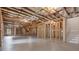 Unfinished basement with exposed ceiling and ample space at 6830 Heard Ln, Cumming, GA 30041