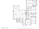 First floor floorplan showcasing bedroom, living, kitchen, bathrooms, closets, garage, laundry room and more at 6830 Heard Ln, Cumming, GA 30041