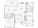 Detailed floor plan showcasing layout of kitchen, living room, primary bedroom, and outdoor screened patio at , Cumming, GA 30041