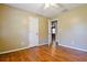 Bedroom featuring hardwood floors and doorway at 35 Brooke Holw, Covington, GA 30016