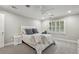 Cozy bedroom with a ceiling fan, neutral paint, and shuttered windows, creating a relaxing space at 905 Brooksglen Dr, Roswell, GA 30075