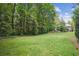 Lush, green backyard with mature trees providing privacy and shade, perfect for outdoor activities at 973 Peachtree Battle Ave, Atlanta, GA 30327