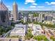 Beautiful aerial shot capturing the city skyline and the property's advantageous position at 1421 Peachtree Ne St # 304, Atlanta, GA 30309