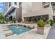 Beautiful courtyard with fountain and seating area outside the building at 1421 Peachtree Ne St # 304, Atlanta, GA 30309