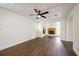 Finished basement with wood-look floors, fireplace, and plenty of space at 3125 Cardinal Lake Cir, Duluth, GA 30096