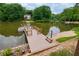 Private dock extending into the lake, perfect for boating and enjoying waterfront living at 3125 Cardinal Lake Cir, Duluth, GA 30096