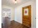 Elegant entryway showcasing decorative glass door and bright, open floor plan at 3125 Cardinal Lake Cir, Duluth, GA 30096