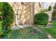 Charming backyard featuring manicured landscaping, brick accents, and a private entrance at 3450 Ridgewood Nw Rd, Atlanta, GA 30327