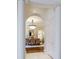 Dining room with archway and large columns at 3450 Ridgewood Nw Rd, Atlanta, GA 30327