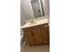 Standard bathroom featuring a light-colored vanity with a large mirror and neutral wall paint at 585 Station View Run, Lawrenceville, GA 30043