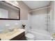 Cozy bathroom with tub, shower, vanity with mirror, and classic fixtures at 2315 Tuxedo Se Dr, Marietta, GA 30067
