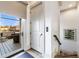 Hallway with elevator access, leading to a rooftop deck with outdoor seating and city views at 661 Auburn Ne Ave # 10, Atlanta, GA 30312