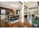 Spacious dining room with hardwood floors and a chandelier at 2870 Redding Ne Rd, Atlanta, GA 30319