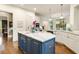 Beautiful kitchen featuring a blue island, modern appliances, and ample counter space at 2870 Redding Ne Rd, Atlanta, GA 30319