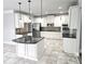 Spacious kitchen featuring granite countertops, white cabinetry, and stainless steel appliances at 232 Clubhouse Xing, Acworth, GA 30101