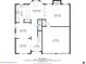 Detailed floor plan showcases the layout of the living room, kitchen, dining room, and garage at 237 River Pass Ct, Dacula, GA 30019