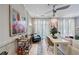 Bright living room featuring an eye-catching bar cart, modern art, and comfortable furniture at 560 Dutch Valley Ne Rd # 2207, Atlanta, GA 30324