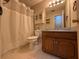 Bathroom with a shower and tub with a white shower curtain at 608 Fairhaven Blvd, Stockbridge, GA 30281