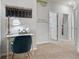 Upstairs hallway features a desk and stylish decor with 9ft ceilings on the second floor at 14 Jacobs Farm Ln # 7, Lawrenceville, GA 30045