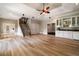 Finished basement includes wet bar, and staircase at 1409 Spyglass Hill Dr, Johns Creek, GA 30097