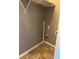 A functional laundry room with storage and linoleum floors at 95 Revere Dr, Fairburn, GA 30213