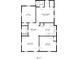 Floorplan showing layout of home with rooms, dimensions, and overall square footage at 1100 Welch Sw St, Atlanta, GA 30310