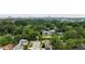 Aerial view of neighborhood surrounded by lush trees with skyline in background at 1849 Rock Springs Ne Ln, Atlanta, GA 30324