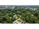 Aerial view of a neighborhood surrounded by lush greenery and mature trees at 1849 Rock Springs Ne Ln, Atlanta, GA 30324