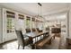 Dining room with hardwood floors and direct kitchen access at 1849 Rock Springs Ne Ln, Atlanta, GA 30324
