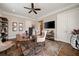 Bright office space with large windows, hardwood floors, and ceiling fan at 1849 Rock Springs Ne Ln, Atlanta, GA 30324